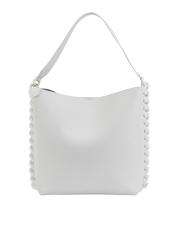 Frayme Tote, Faux Leather, White,7B011, DB, 2*